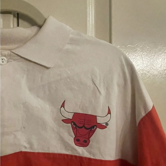 Vtg 90s College Concepts CHICAGO BULLS Long Sleeve Shirt Cotton Pullover Adult M - Picture 5 of 7